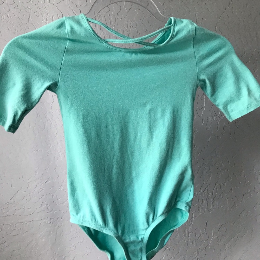 Girls Teal One Piece Bodysuit